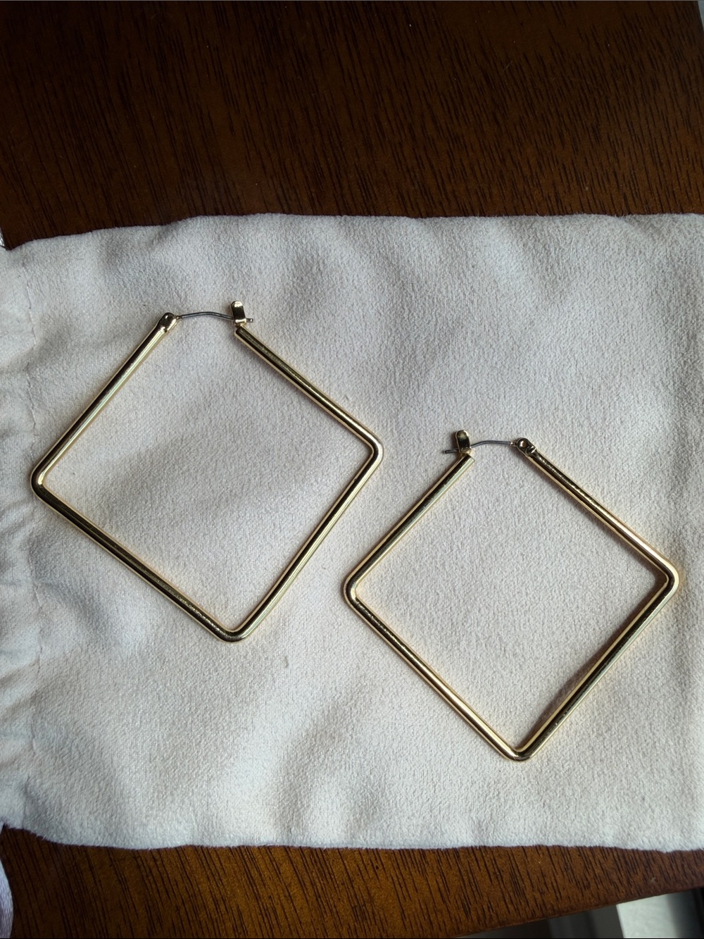 Uncommon James Gold-Tone Square Hoops